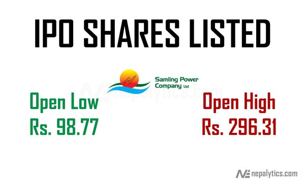 IPO of Samling Power Company Limited (SPC) listed in NEPSE